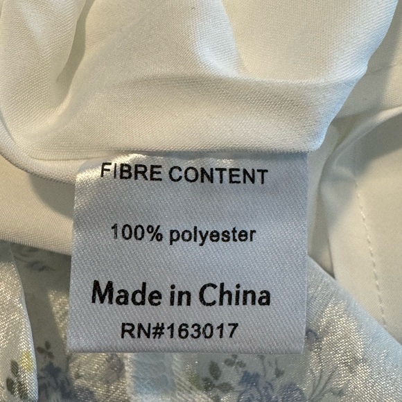 NWT New Princess Polly Tullock Mini Sheer Dress Blue White Floral Women Size 4 - Picture 9 of 14